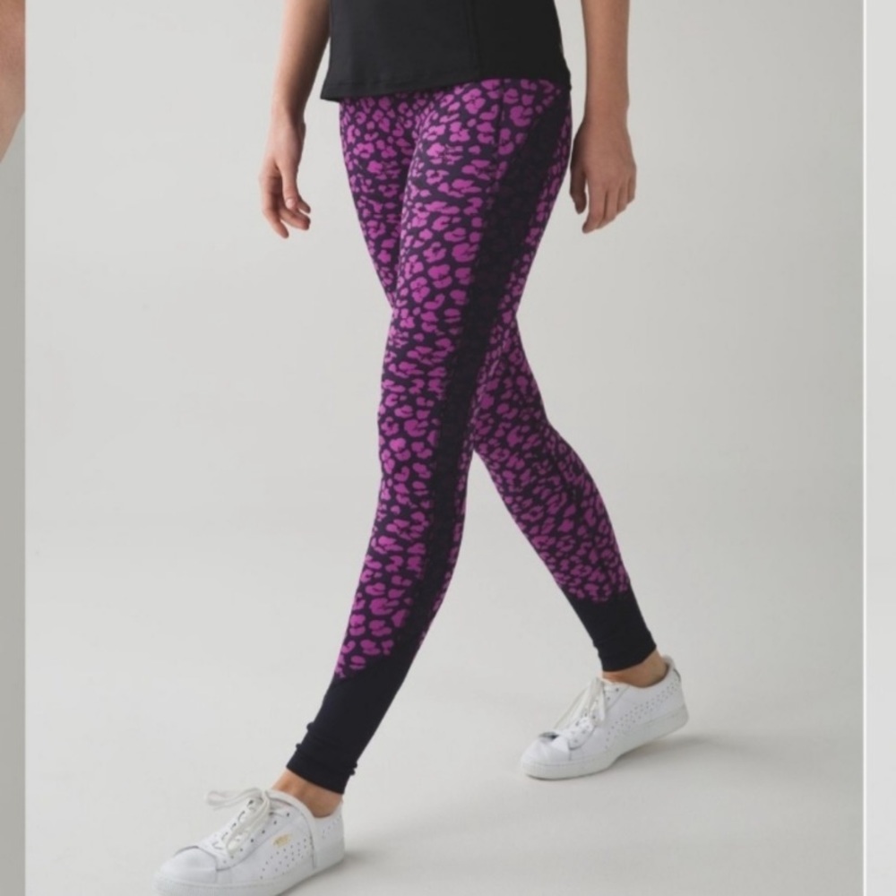 DONATING SOON - Rare Lululemon cheetah print pants